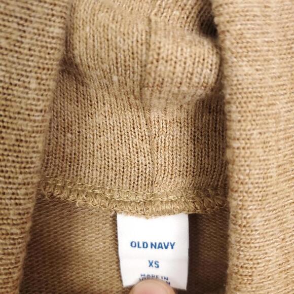 Old Navy Dress Womens XS Turtleneck Camel Tan Long Sleeve Sweater Mini New - Picture 5 of 9